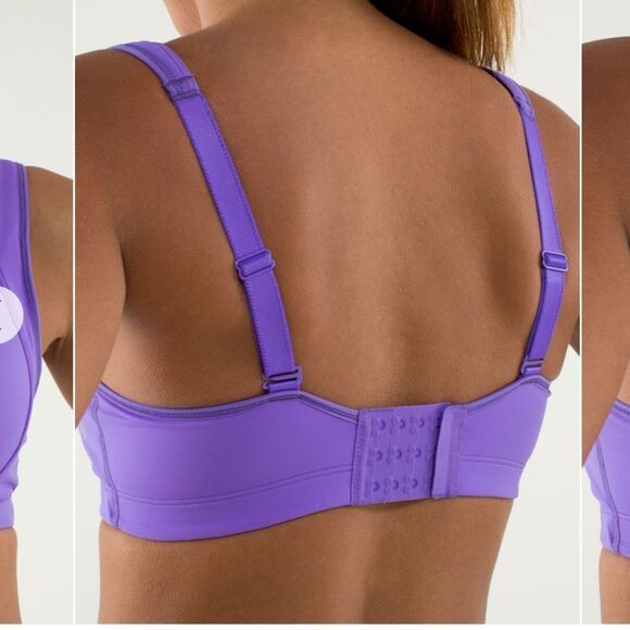 Lululemon Ta Ta Tamer II Power Purple Sports Bra - Picture 10 of 13